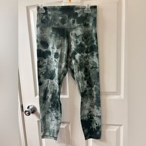 Lululemon Align High Rise Crop Pant Size 8 Diamond Dye Starlight Smoked Spruce